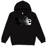 Smile More Worry Less Hoodie - Black